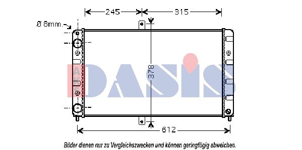 490011N AKS DASIS Радиатор, охлаждение двигателя