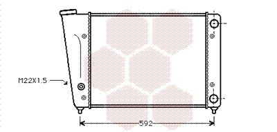 58002059 VAN WEZEL Радиатор, охлаждение двигателя