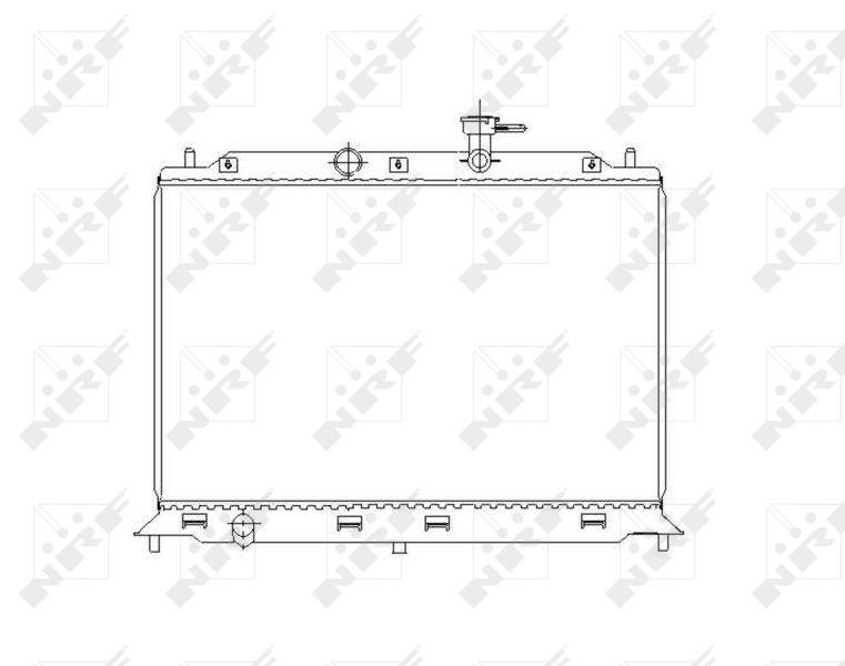 53491 NRF Радиатор, охлаждение двигателя
