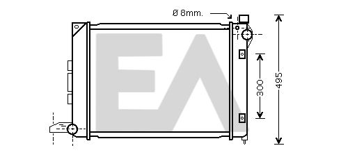 31R05043 EACLIMA Радиатор, охлаждение двигателя