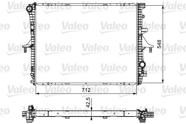 734740 VALEO Радиатор, охлаждение двигателя