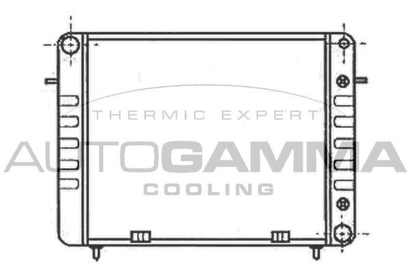 100702 AUTOGAMMA Радиатор, охлаждение двигателя