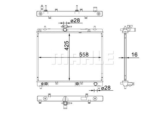 CR1583000S MAHLE Радиатор, охлаждение двигателя