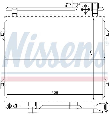 60639 NISSENS Радиатор, охлаждение двигателя