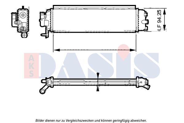 060061N AKS DASIS Радиатор, охлаждение двигателя