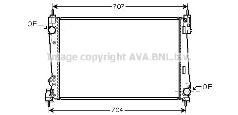 FTA2454 AVA QUALITY COOLING Радиатор, охлаждение двигателя