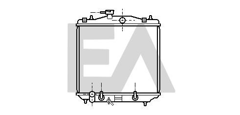 31R68014 EACLIMA Радиатор, охлаждение двигателя