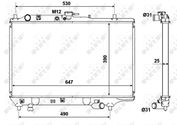 WG1722203 WILMINK GROUP Радиатор, охлаждение двигателя