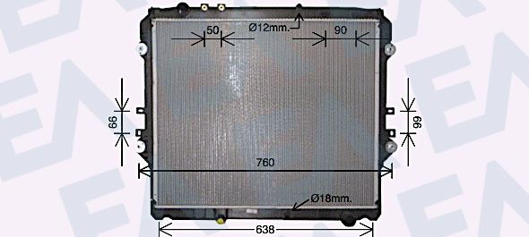 31R71323 EACLIMA Радиатор, охлаждение двигателя