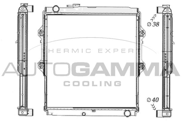 105779 AUTOGAMMA Радиатор, охлаждение двигателя