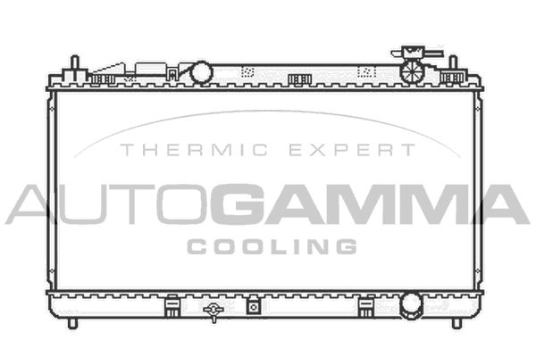 105922 AUTOGAMMA Радиатор, охлаждение двигателя