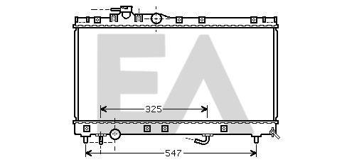 31R71304 EACLIMA Радиатор, охлаждение двигателя