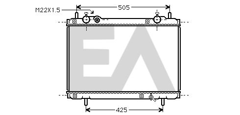 31R25037 EACLIMA Радиатор, охлаждение двигателя