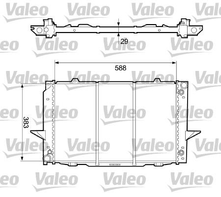 732365 VALEO Радиатор, охлаждение двигателя