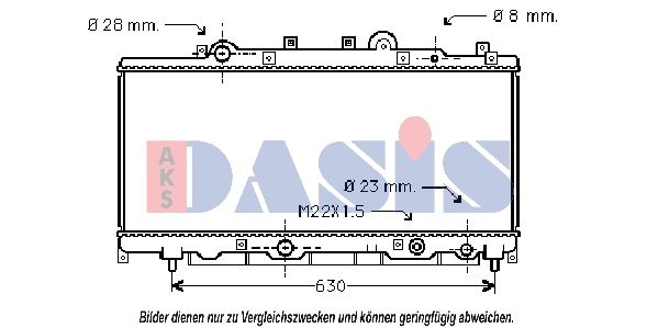 300006N AKS DASIS Радиатор, охлаждение двигателя