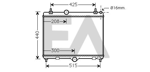 31R55127 EACLIMA Радиатор, охлаждение двигателя