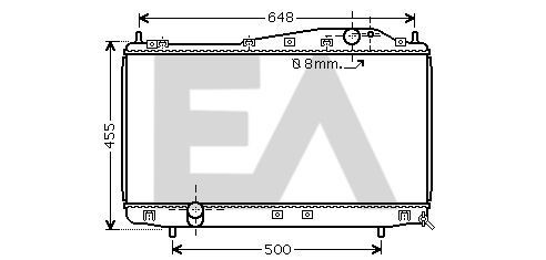 31R20007 EACLIMA Радиатор, охлаждение двигателя