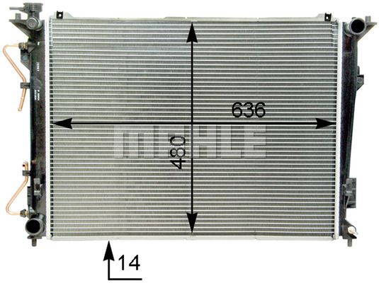 WG2182548 WILMINK GROUP Радиатор, охлаждение двигателя