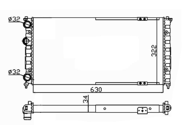 WG1723153 WILMINK GROUP Радиатор, охлаждение двигателя