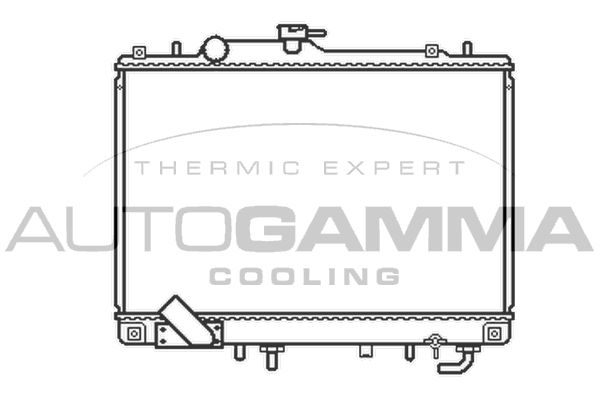 102210 AUTOGAMMA Радиатор, охлаждение двигателя