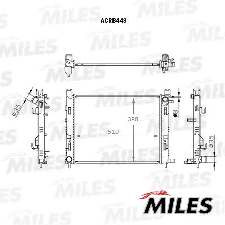 ACRB443 MILES Радиатор, охлаждение двигателя