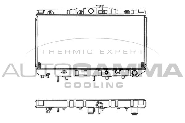 100994 AUTOGAMMA Радиатор, охлаждение двигателя
