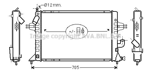 OLA2294 AVA QUALITY COOLING Радиатор, охлаждение двигателя