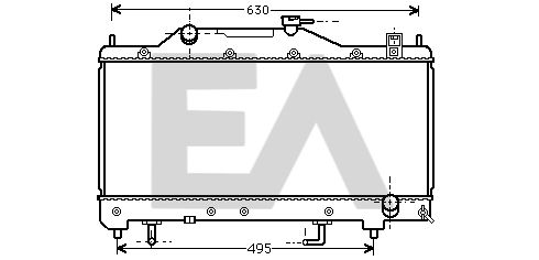 31R71136 EACLIMA Радиатор, охлаждение двигателя