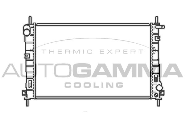 103101 AUTOGAMMA Радиатор, охлаждение двигателя