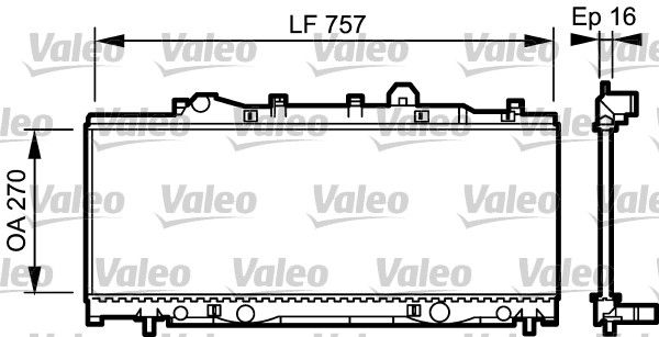 731975 VALEO Радиатор, охлаждение двигателя