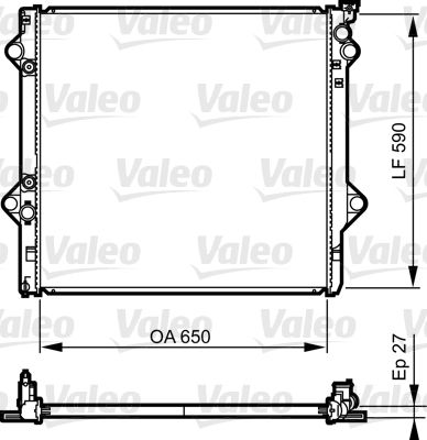 735569 VALEO Радиатор, охлаждение двигателя