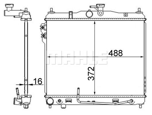 CR1278000S MAHLE Радиатор, охлаждение двигателя