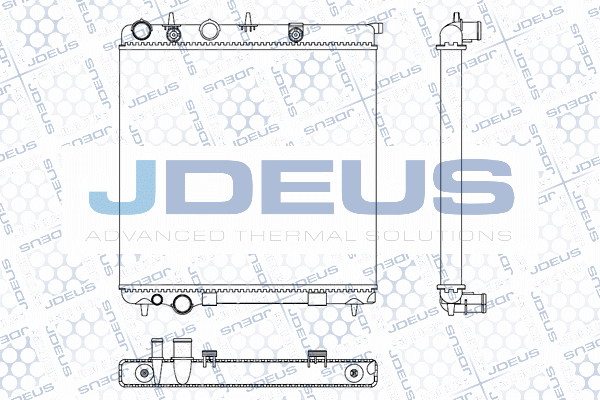 M0070110 JDEUS Радиатор, охлаждение двигателя