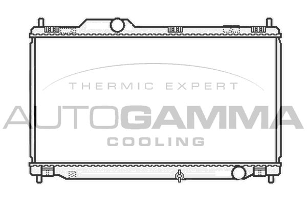 104849 AUTOGAMMA Радиатор, охлаждение двигателя