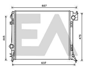 31R18152 EACLIMA Радиатор, охлаждение двигателя