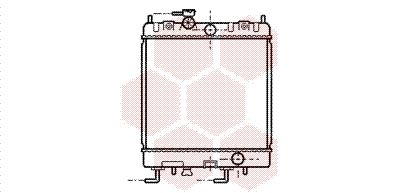 13002168 VAN WEZEL Радиатор, охлаждение двигателя