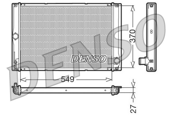 DRM50023 DENSO Радиатор, охлаждение двигателя