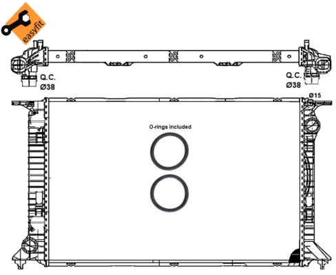 WG1722007 WILMINK GROUP Радиатор, охлаждение двигателя