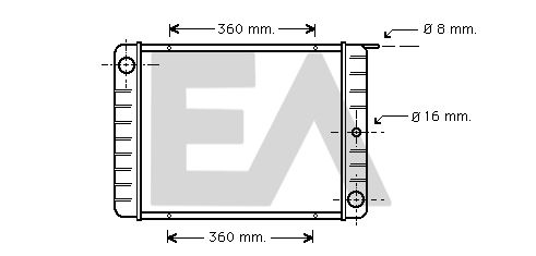 31R78001 EACLIMA Радиатор, охлаждение двигателя