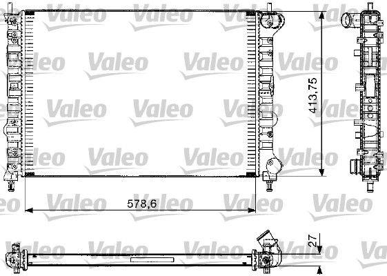 732582 VALEO Радиатор, охлаждение двигателя