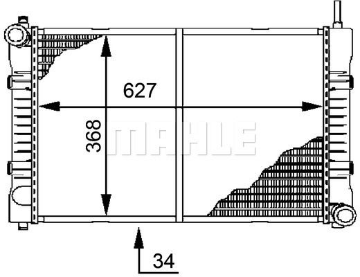 WG2183884 WILMINK GROUP Радиатор, охлаждение двигателя