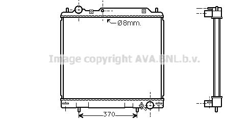 MT2110 AVA QUALITY COOLING Радиатор, охлаждение двигателя