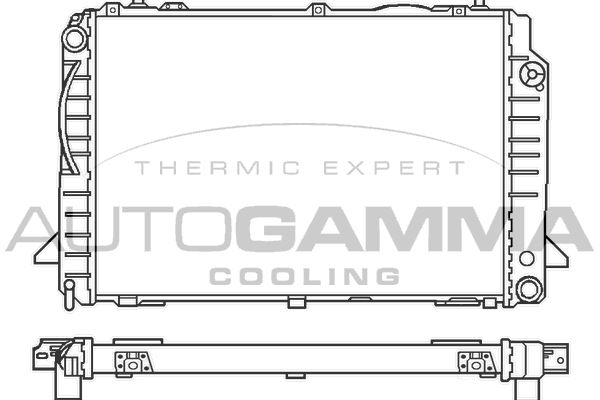 100051 AUTOGAMMA Радиатор, охлаждение двигателя