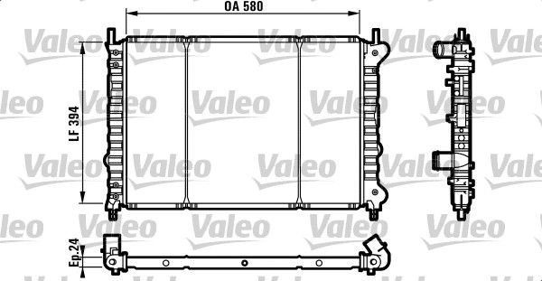 732583 VALEO Радиатор, охлаждение двигателя