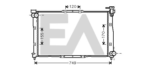 31R36011 EACLIMA Радиатор, охлаждение двигателя