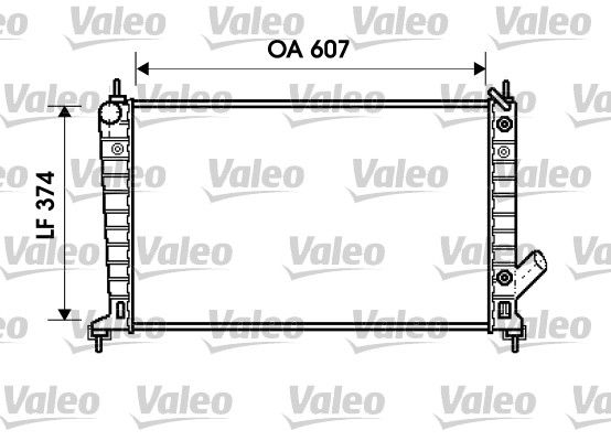 734830 VALEO Радиатор, охлаждение двигателя