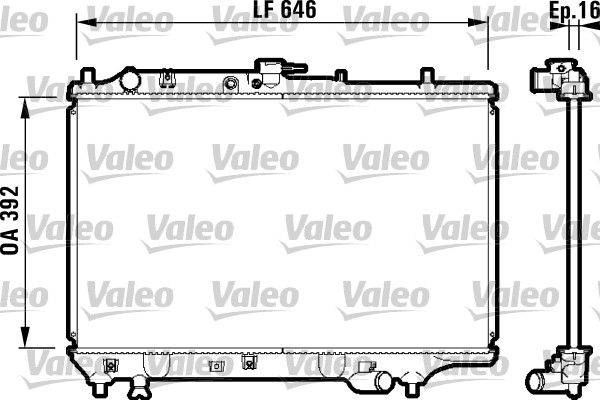 732325 VALEO Радиатор, охлаждение двигателя