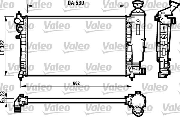 731526 VALEO Радиатор, охлаждение двигателя