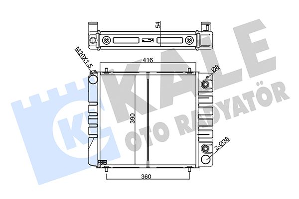 158599 KALE OTO RADYATÖR Радиатор, охлаждение двигателя