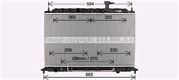 KA2300 AVA QUALITY COOLING Радиатор, охлаждение двигателя